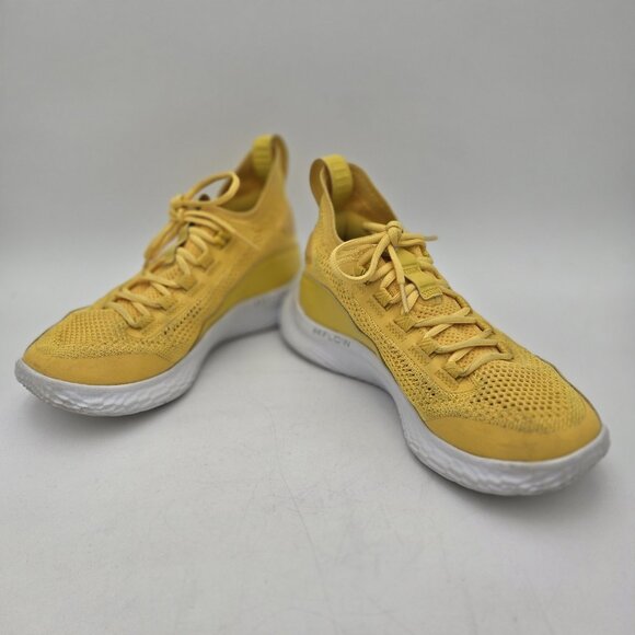 Unisex Stephen Curry 7Y Underarmour Team Basketball Shoes Yellow White Logo Star - Picture 1 of 10